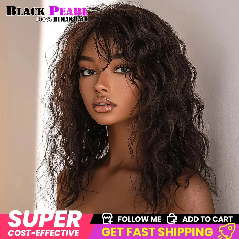 Top Human Hair Wigs Short Pixie Cut Natural Brown Multi Parting 100% Real Human Hair Wigs Perruques Cheveux Humains High Quality